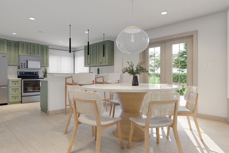 Architectural House Design - Interior - Dining Room for Traditional House Plan #1060-217 - 3 bed, 2 bath