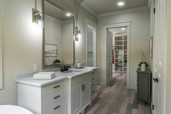 Interior - Master Bathroom 1 for Ranch House Plan #406-9669 - 3 bed, 2.5 bath