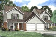 Traditional Style House Plan - 3 Beds 2.5 Baths 2502 Sq/Ft Plan #17-2012 