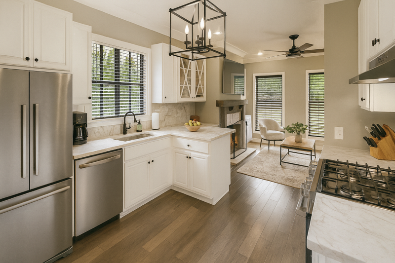 Dream House Plan - Interior - Kitchen for Barndominium House Plan #44-222 - 2 bed, 1 bath