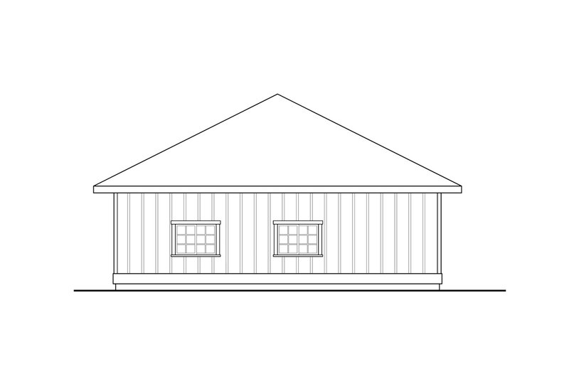 Home Plan - Exterior - Other Elevation 1 for Traditional House Plan #124-1236, 1 bath