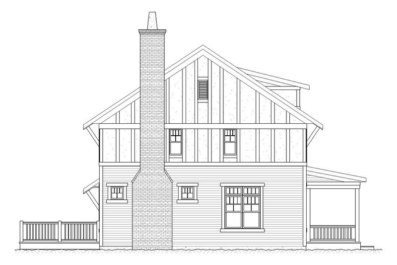 House Plan Design - Left Side Elevation