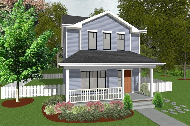 Home Plan - Traditional Exterior - Front Elevation Plan #20-2105