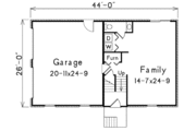 Traditional Style House Plan - 3 Beds 2.5 Baths 1720 Sq/Ft Plan #57-522 