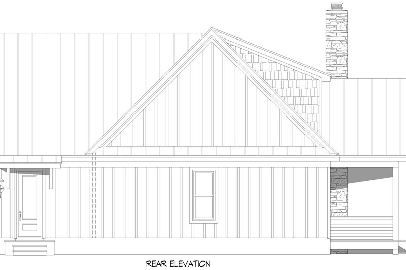 Dream House Plan - Exterior - Rear Elevation for Country House Plan #932-1254 - 3 bed, 4.5 bath