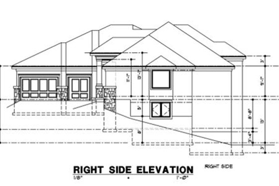 Exterior - Other Elevation 1 for Mediterranean House Plan #67-694 - 4 bed, 3 bath