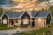 Traditional Style House Plan - 3 Beds 2 Baths 1150 Sq/Ft Plan #54-615 