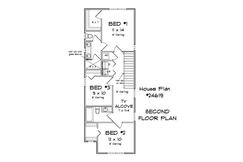 Architectural House Design - Floor Plan - Upper Floor for Modern House Plan #513-2412 - 4 bed, 3 bath