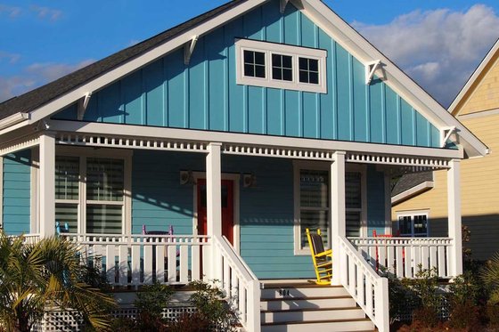 Exterior - Front Elevation for Craftsman House Plan #461-57 - 3 bed, 2 bath
