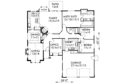 Traditional Style House Plan - 4 Beds 2 Baths 2210 Sq/Ft Plan #303-340 
