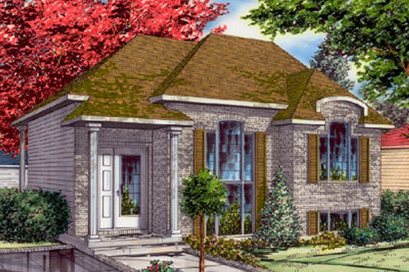 Exterior - Front Elevation 2 for Southern House Plan #138-194 - 4 bed, 2 bath