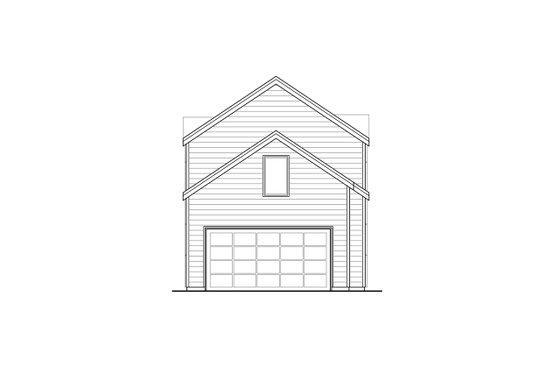 Exterior - Rear Elevation for Cottage House Plan #124-909 - 3 bed, 2.5 bath
