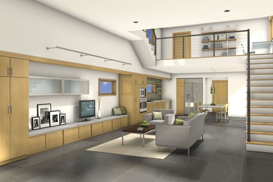 Interior - Other for Modern House Plan #497-22 - 2 bed, 2 bath