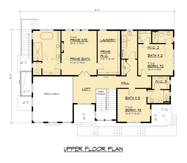 Home Plan - Contemporary Floor Plan - Upper Floor Plan #1066-322