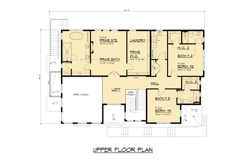 Dream House Plan - Floor Plan - Upper Floor for Contemporary House Plan #1066-322 - 5 bed, 5.5 bath