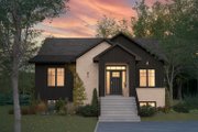 Modern Style House Plan - 1 Beds 1 Baths 1444 Sq/Ft Plan #23-2890 Exterior 