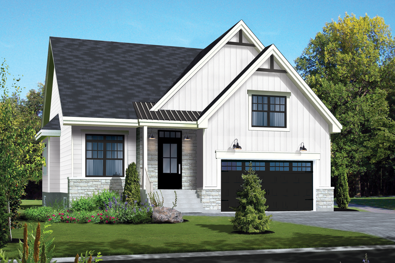 Home Plan - Farmhouse Exterior - Front Elevation Plan #25-4954