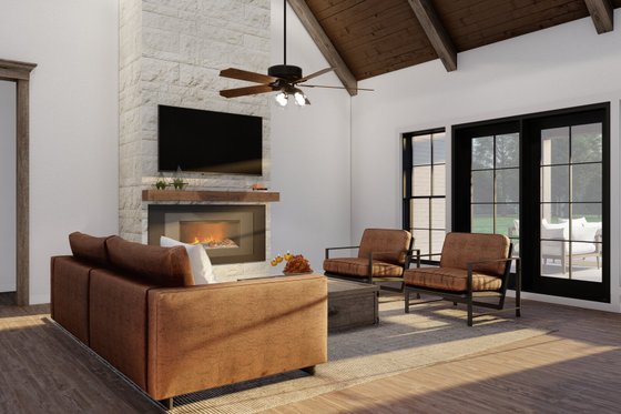 Interior - Family Room for Country House Plan #923-36 - 3 bed, 3.5 bath