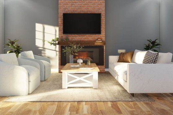 Interior - Family Room for Traditional House Plan #17-2511 - 4 bed, 2 bath