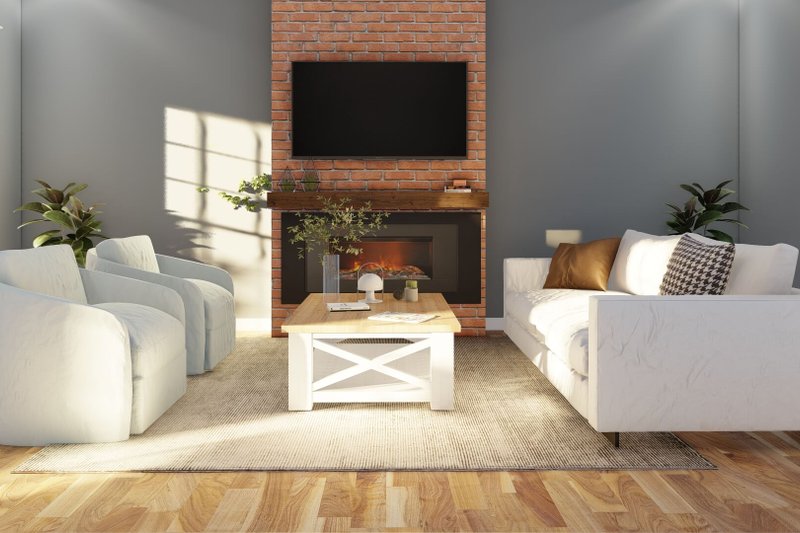 Home Plan - Interior - Family Room for Traditional House Plan #17-2511 - 4 bed, 2 bath