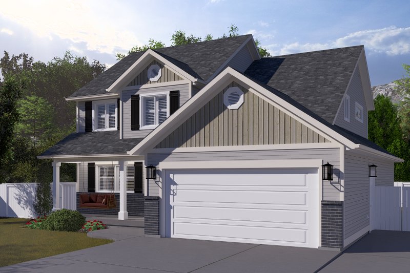 House Plan Design - Exterior - Front Elevation 4 for Farmhouse House Plan #1060-239 - 3 bed, 2.5 bath