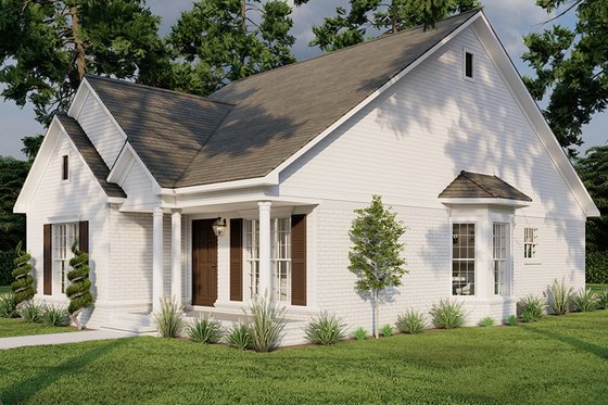 Exterior - Front Elevation 4 for Traditional House Plan #923-331 - 3 bed, 2 bath