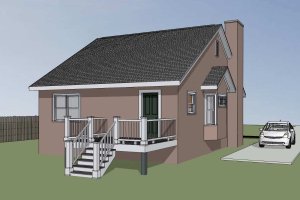 Exterior - Other Elevation for Ranch House Plan #79-331 - 3 bed, 2.5 bath