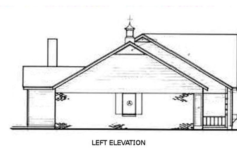 Home Plan - Exterior - Other Elevation 1 for Ranch House Plan #45-190 - 3 bed, 2 bath