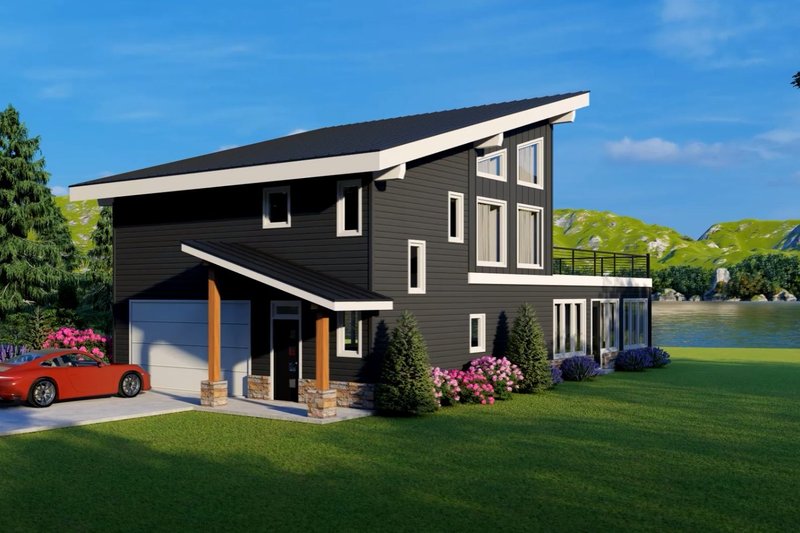 House Blueprint - Photo for Contemporary House Plan #932-678 - 2 bed, 2.5 bath