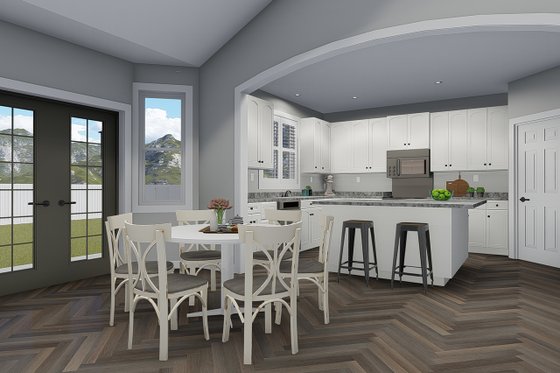 Interior - Dining Room for Traditional House Plan #1060-46 - 3 bed, 2.5 bath