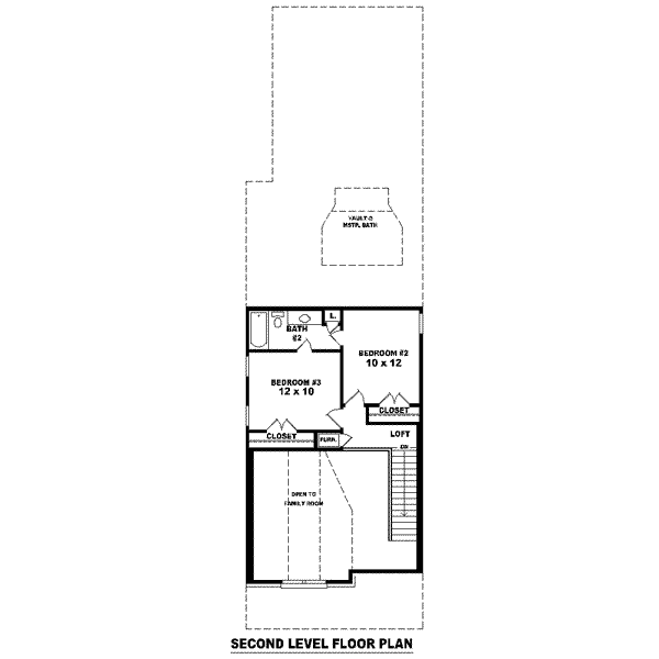 Country Floor Plan - Upper Floor Plan #81-1379