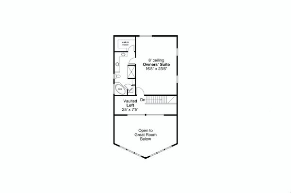 House Blueprint - Craftsman Floor Plan - Upper Floor Plan #124-1242