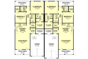 Floor Plan - Main Floor for Traditional House Plan #430-350 - 4 bed, 4 bath