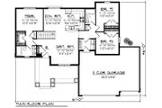 Ranch Style House Plan - 3 Beds 2 Baths 1282 Sq/Ft Plan #70-1186 