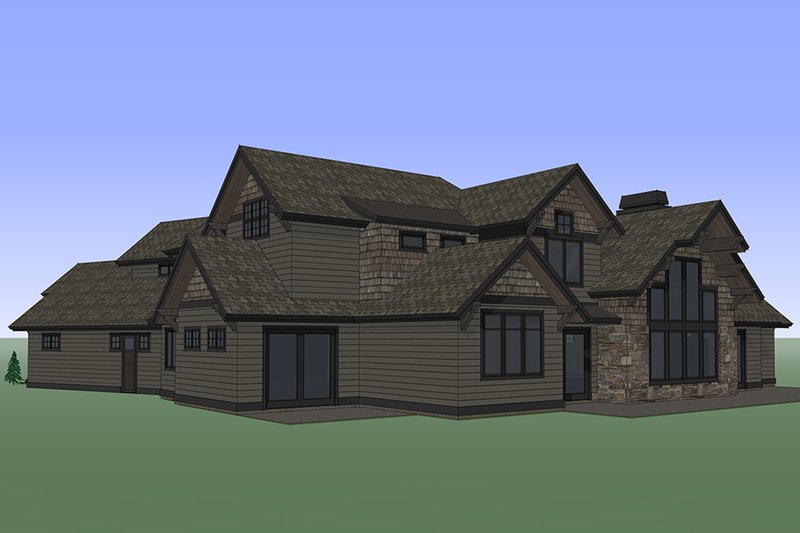 Architectural House Design - Right Rear