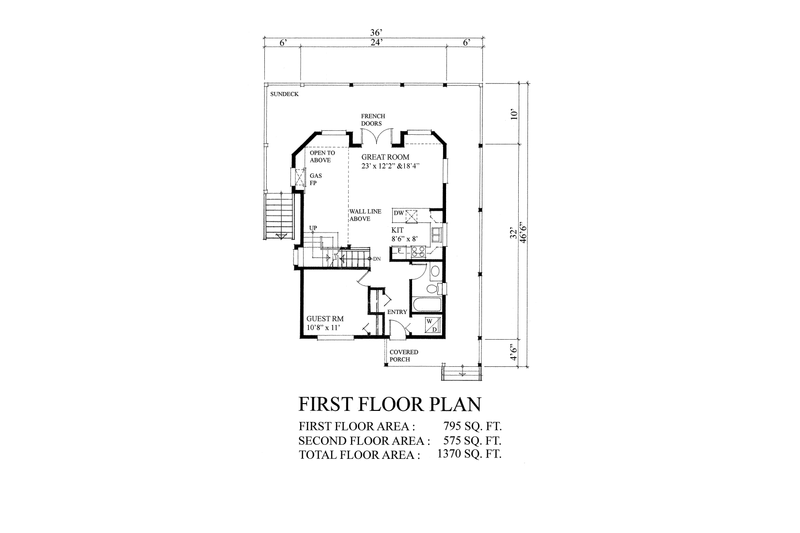 Architectural House Design - Floor Plan - Other Floor 1 for Traditional House Plan #118-145 - 3 bed, 2 bath
