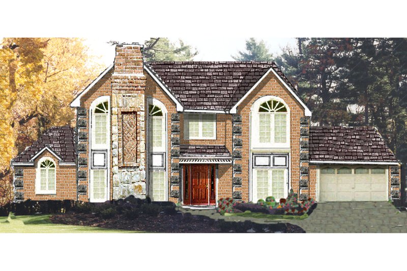 Dream House Plan - Colonial Exterior - Front Elevation Plan #3-201