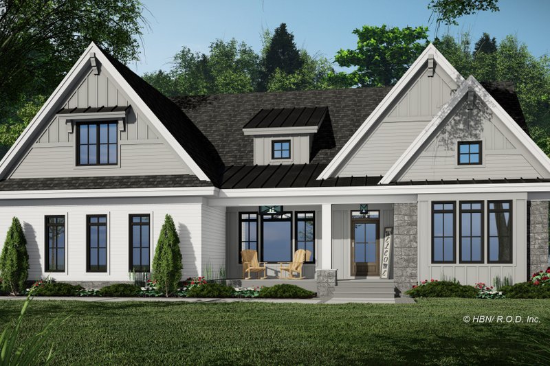 Traditional Style House Plan - 3 Beds 2.5 Baths 2382 Sq/Ft Plan #51-1258