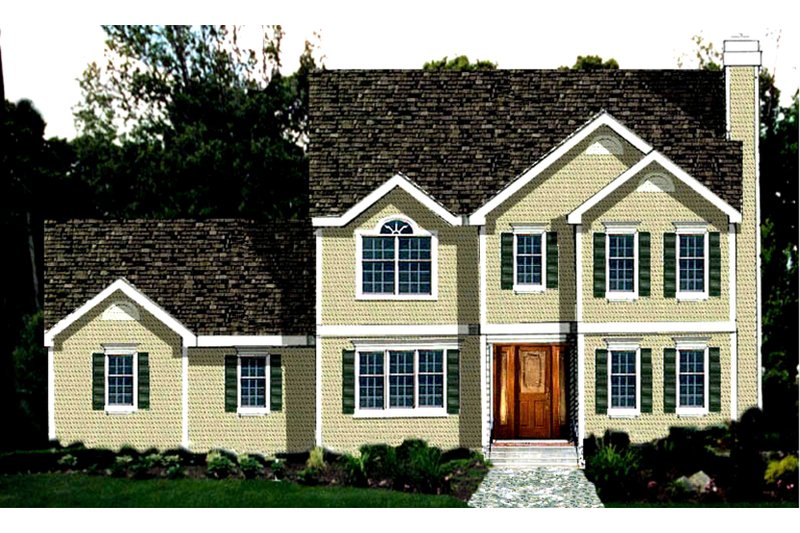 Colonial Style House Plan - 4 Beds 2.5 Baths 1948 Sq/Ft Plan #3-335