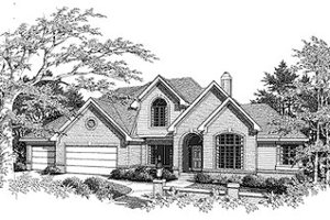 Traditional Exterior - Front Elevation Plan #70-431