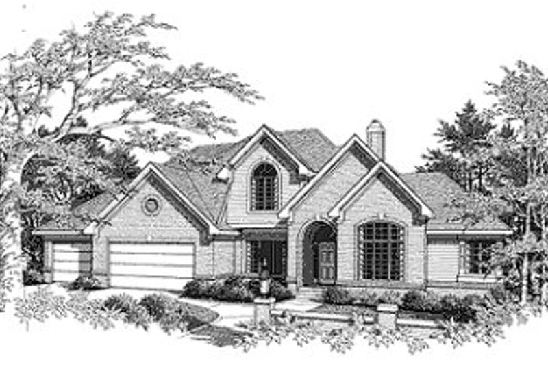 Architectural House Design - Traditional Exterior - Front Elevation Plan #70-431