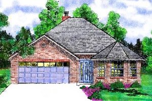 Traditional Exterior - Front Elevation Plan #52-107
