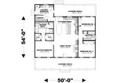 Southern Style House Plan - 3 Beds 2 Baths 1860 Sq/Ft Plan #44-255 