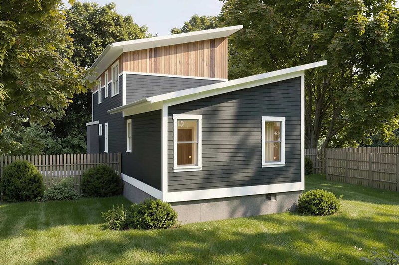 Dream House Plan - Exterior - Rear Elevation for Modern House Plan #79-323 - 3 bed, 2.5 bath