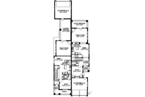 Floor Plan - Main Floor for Bungalow House Plan #141-310 - 3 bed, 2.5 bath