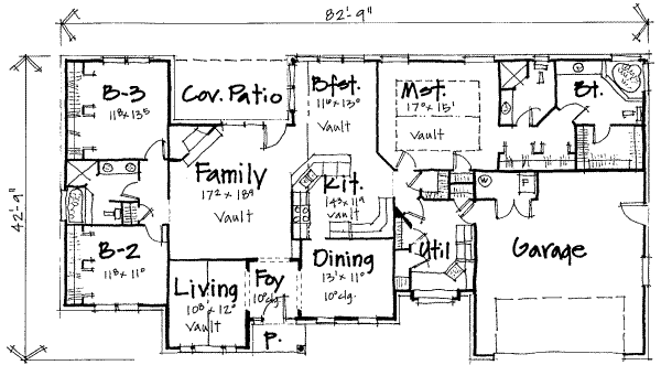 European Floor Plan - Main Floor Plan #308-220