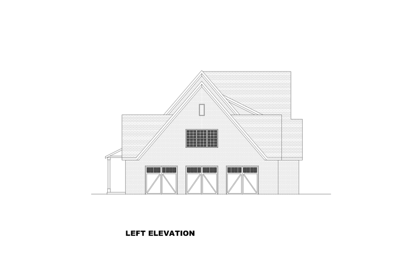 Architectural House Design - Exterior - Other Elevation 1 for European House Plan #1117-9 - 3 bed, 3.5 bath