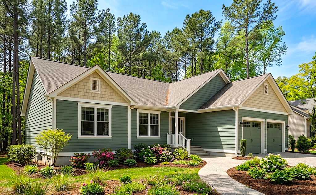 Exterior - Front Elevation 2 for Ranch House Plan #30-116 - 3 bed, 2 bath