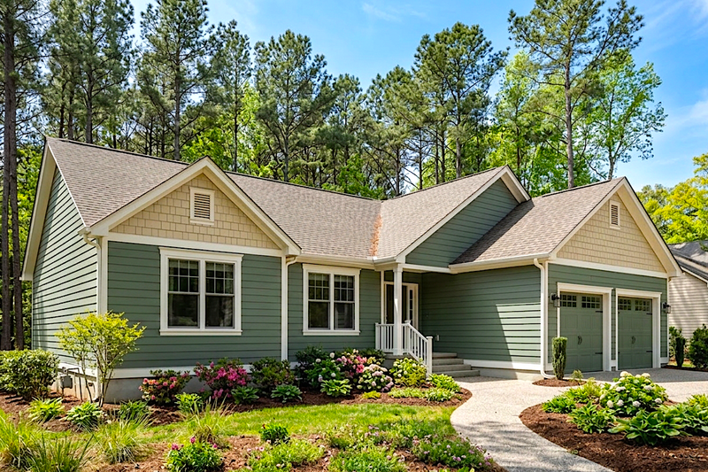 Exterior - Front Elevation 2 for Ranch House Plan #30-116 - 3 bed, 2 bath