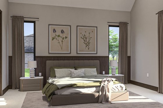 Interior - Master Bedroom 1 for Modern House Plan #455-372 - 3 bed, 2.5 bath